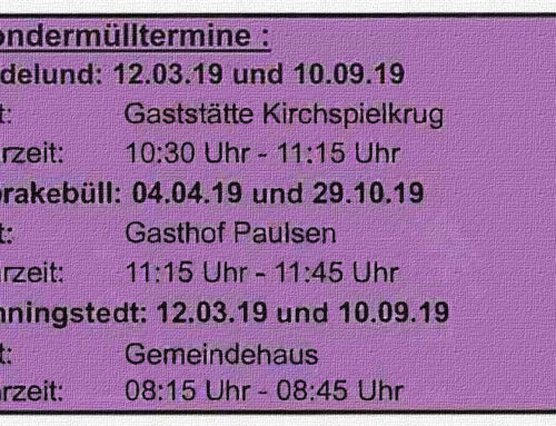 Sondermüll 2019